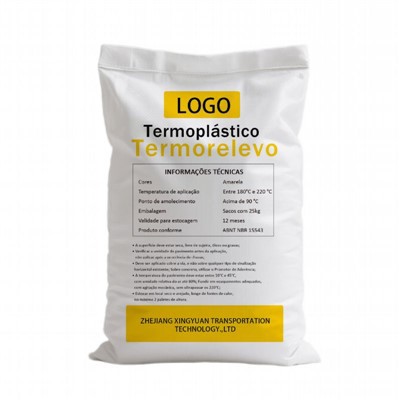 Skleněné korálky na chodníku značení